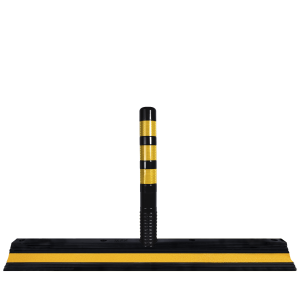 Separatoare de sens din cauciuc L=140cm cu stalpi flexibili H=75cm