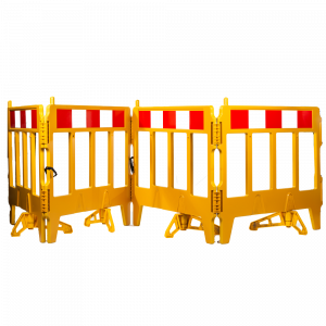 Bariere împrejmuire PVC 4 x L=1.25m, H=1m